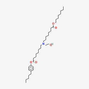molecular formula C37H65NO5 B15281994 Octyl 8-((2-hydroxyethyl)(8-oxo-8-(4-pentylphenoxy)octyl)amino)octanoate 