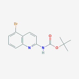 molecular formula C14H15BrN2O2 B1528200 tert-Butyl (5-bromoquinolin-2-yl)carbamate CAS No. 1414959-06-0