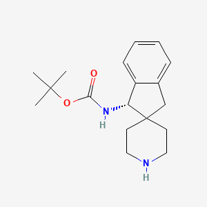 molecular formula C18H26N2O2 B15282024 tert-Butyl (S)-(1,3-dihydrospiro[indene-2,4'-piperidin]-1-yl)carbamate 
