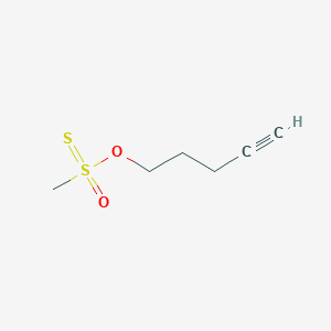 molecular formula C6H10O2S2 B15282037 O-(Pent-4-yn-1-yl) methanesulfonothioate 