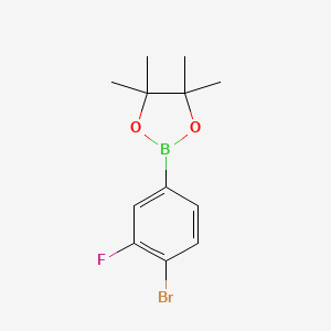 molecular formula C12H15BBrFO2 B1528213 4-Bromo-3-fluorophenylboronic acid pinacol ester CAS No. 1451391-19-7