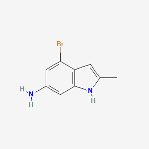 molecular formula C9H9BrN2 B1528216 4-Bromo-2-methyl-1H-indol-6-amine CAS No. 1260383-58-1