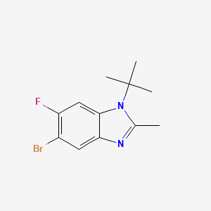 5-Bromo-1-tert-butyl-6-fluoro-2-methyl-1,3-benzodiazole