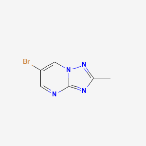 molecular formula C6H5BrN4 B1528219 6-Bromo-2-methyl[1,2,4]triazolo[1,5-a]pyrimidine CAS No. 1250444-41-7