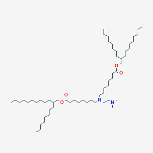 molecular formula C60H120N2O4 B15282216 Bis(2-octyldodecyl) 8,8'-((2-(dimethylamino)ethyl)azanediyl)dioctanoate 