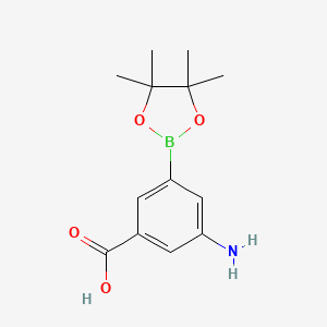 3-Amino-5-(tetramethyl-1,3,2-dioxaborolan-2-yl)benzoic acid