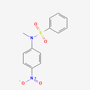 molecular formula C13H12N2O4S B15282229 N-Methyl-N-(4-nitrophenyl)benzenesulfonamide 