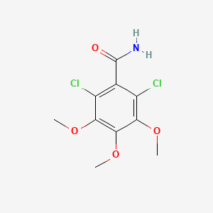 molecular formula C10H11Cl2NO4 B15282244 2,6-Dichloro-3,4,5-trimethoxybenzamide 