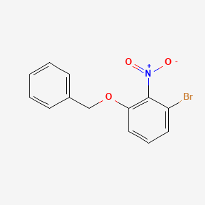 molecular formula C13H10BrNO3 B1528227 1-(Benzyloxy)-3-bromo-2-nitrobenzene CAS No. 1314091-92-3