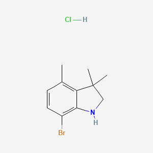 B1528235 7-bromo-3,3,4-trimethyl-2,3-dihydro-1H-indole hydrochloride CAS No. 1797888-79-9