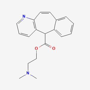 molecular formula C19H20N2O2 B15282350 2-(dimethylamino)ethyl 5H-benzo[4,5]cyclohepta[1,2-b]pyridine-5-carboxylate 