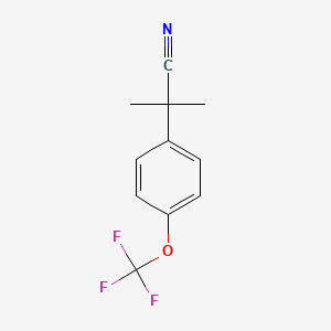 2-Methyl-2-[4-(trifluoromethoxy)phenyl]propanenitrile