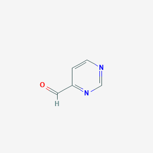 molecular formula C5H4N2O B152824 Pyrimidine-4-carbaldehyde CAS No. 2435-50-9