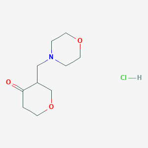 3-(Morpholin-4-ylmethyl)oxan-4-one hydrochloride