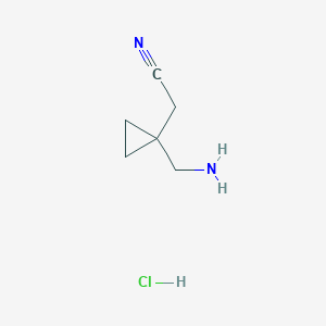 2-[1-(Aminomethyl)cyclopropyl]acetonitrile hydrochloride