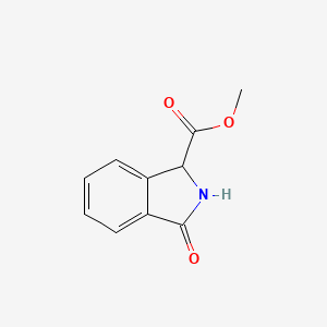 molecular formula C10H9NO3 B1528251 methyl 3-oxo-2,3-dihydro-1H-isoindole-1-carboxylate CAS No. 1198391-70-6