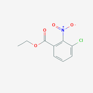 molecular formula C9H8ClNO4 B1528259 Ethyl 3-chloro-2-nitrobenzoate CAS No. 856770-62-2