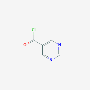 molecular formula C5H3ClN2O B152826 5-PYRIMIDINECARBONYL CHLORIDE CAS No. 40929-48-4