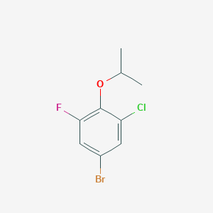 molecular formula C9H9BrClFO B1528263 5-Bromo-1-chloro-3-fluoro-2-isopropoxybenzene CAS No. 1820704-11-7