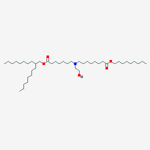 molecular formula C44H87NO5 B15282683 Nonyl 8-((2-hydroxyethyl)(7-((2-octyldecyl)oxy)-7-oxoheptyl)amino)octanoate 