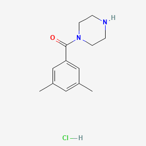 molecular formula C13H19ClN2O B1528270 1-(3,5-Dimethylbenzoyl)piperazine hydrochloride CAS No. 1803604-33-2