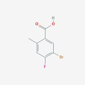 molecular formula C8H6BrFO2 B1528271 5-Bromo-4-fluoro-2-methylbenzoic acid CAS No. 1427416-33-8