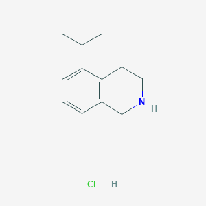 molecular formula C12H18ClN B1528272 5-(Propan-2-yl)-1,2,3,4-tetrahydroisoquinoline hydrochloride CAS No. 1798012-02-8
