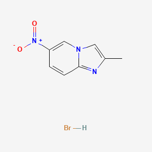 molecular formula C8H8BrN3O2 B1528274 2-Methyl-6-nitroimidazo[1,2-a]pyridine hydrobromide CAS No. 1795276-21-9