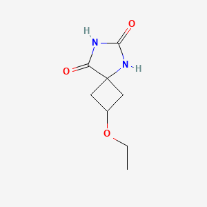 molecular formula C8H12N2O3 B1528275 2-Ethoxy-5,7-diazaspiro[3.4]octane-6,8-dione CAS No. 1695771-59-5