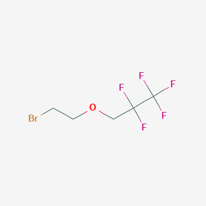 molecular formula C5H6BrF5O B1528276 3-(2-Bromoethoxy)-1,1,1,2,2-pentafluoropropane CAS No. 1565435-09-7