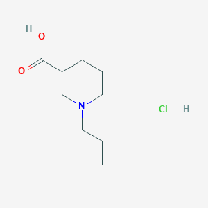 molecular formula C9H18ClNO2 B1528277 1-Propylpiperidine-3-carboxylic acid hydrochloride CAS No. 1795498-10-0