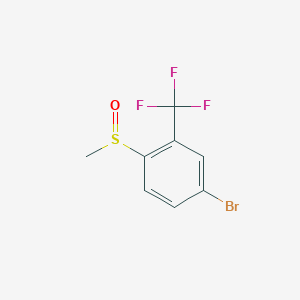 molecular formula C8H6BrF3OS B1528280 4-Bromo-1-(methylsulfinyl)-2-(trifluoromethyl)benzene CAS No. 1820608-23-8