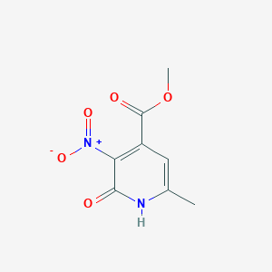 molecular formula C8H8N2O5 B1528288 Methyl 2-hydroxy-6-methyl-3-nitropyridine-4-carboxylate CAS No. 1803607-72-8