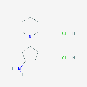 3-(Piperidin-1-yl)cyclopentan-1-amine dihydrochloride