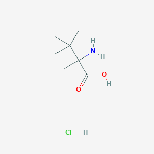 2-Amino-2-(1-methylcyclopropyl)propanoic acid hydrochloride