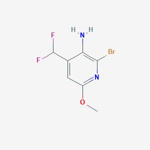 2-Bromo-4-(difluoromethyl)-6-methoxypyridin-3-amine