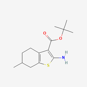 Tert-butyl 2-amino-6-methyl-4,5,6,7-tetrahydro-1-benzothiophene-3-carboxylate