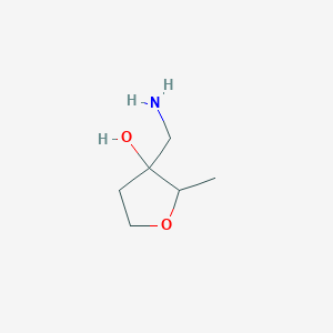3-(Aminomethyl)-2-methyloxolan-3-ol