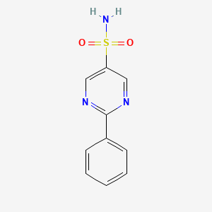 molecular formula C10H9N3O2S B1528319 2-Phenylpyrimidine-5-sulfonamide CAS No. 1803611-26-8