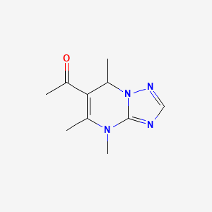 1-{4,5,7-trimethyl-4H,7H-[1,2,4]triazolo[1,5-a]pyrimidin-6-yl}ethan-1-one