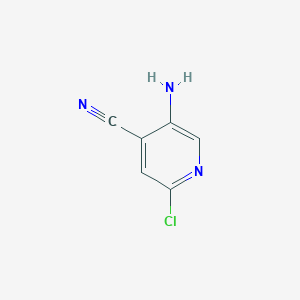 molecular formula C6H4ClN3 B1528324 5-Amino-2-chloroisonicotinonitrile CAS No. 1359828-87-7