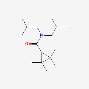molecular formula C16H31NO B15283248 N,N-diisobutyl-2,2,3,3-tetramethylcyclopropanecarboxamide 