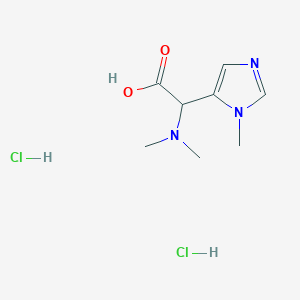 2-(dimethylamino)-2-(1-methyl-1H-imidazol-5-yl)acetic acid dihydrochloride