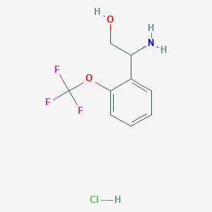 molecular formula C9H11ClF3NO2 B1528333 2-氨基-2-[2-(三氟甲氧基)苯基]乙醇盐酸盐 CAS No. 1803599-86-1