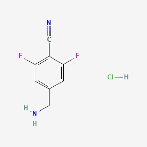 4-(Aminomethyl)-2,6-difluorobenzonitrile hydrochloride