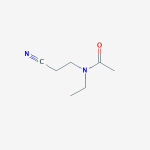 molecular formula C7H12N2O B1528361 N-(2-cyanoethyl)-N-ethylacetamide CAS No. 4271-91-4