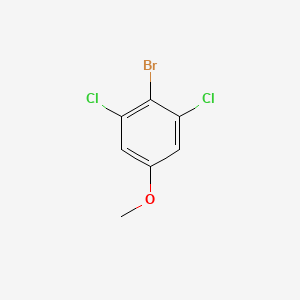 molecular formula C7H5BrCl2O B1528362 2-Bromo-1,3-dichloro-5-methoxybenzene CAS No. 174913-20-3