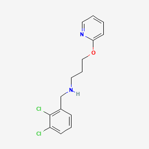 molecular formula C15H16Cl2N2O B15283678 N-(2,3-dichlorobenzyl)-3-(pyridin-2-yloxy)propan-1-amine 