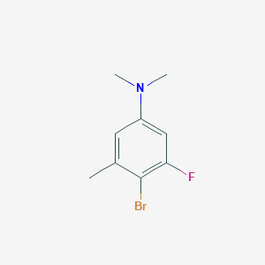 molecular formula C9H11BrFN B1528370 （4-溴-3-氟-5-甲基-苯基）-二甲胺 CAS No. 1242156-92-8