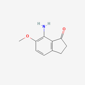 molecular formula C10H11NO2 B1528375 7-Amino-6-methoxy-2,3-dihydro-1H-inden-1-one CAS No. 1154740-87-0